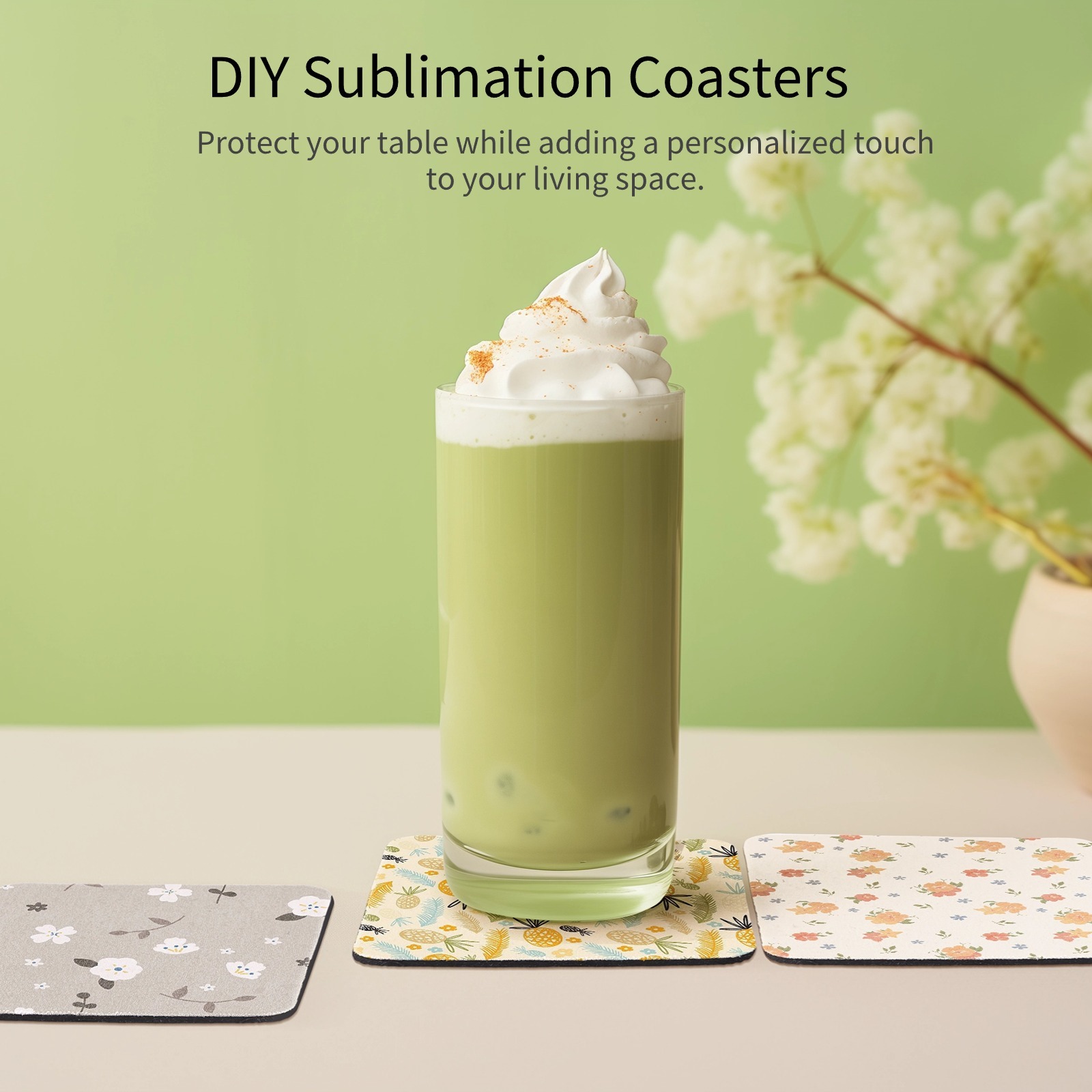 100 шт., сублимационные подста – обзор и цена Coaster Sublimation Blank