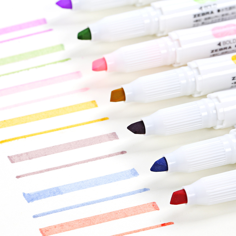 Японская Зебра WKT7 Новинка Mi – обзор и цена Zebra Pen Mildliner