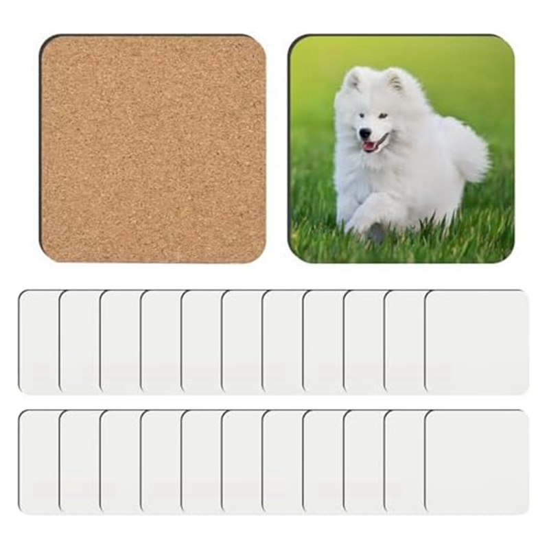 24 шт. сублимационные подставк – обзор и цена Coaster Sublimation Blank